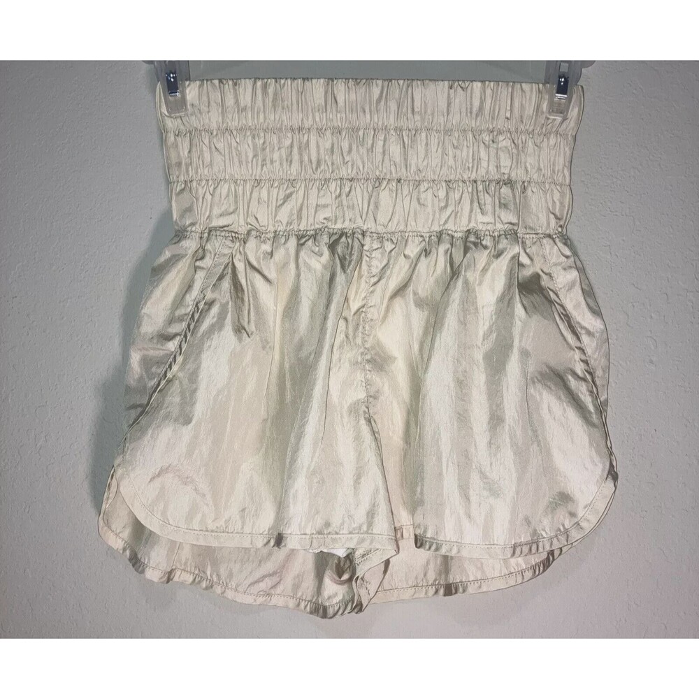 Free People FP Movement The Way Home High-Rise Pleated Shorts Size Medium